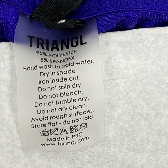 Triangl Sparkle Vinca Mana 2-piece bikini swim suit, sz Small, blue purple NWT - Picture 9 of 10